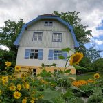 Gabriele Münter und das Münter-Haus Das Münterhaus, im Vordergrund Sonnenblumen